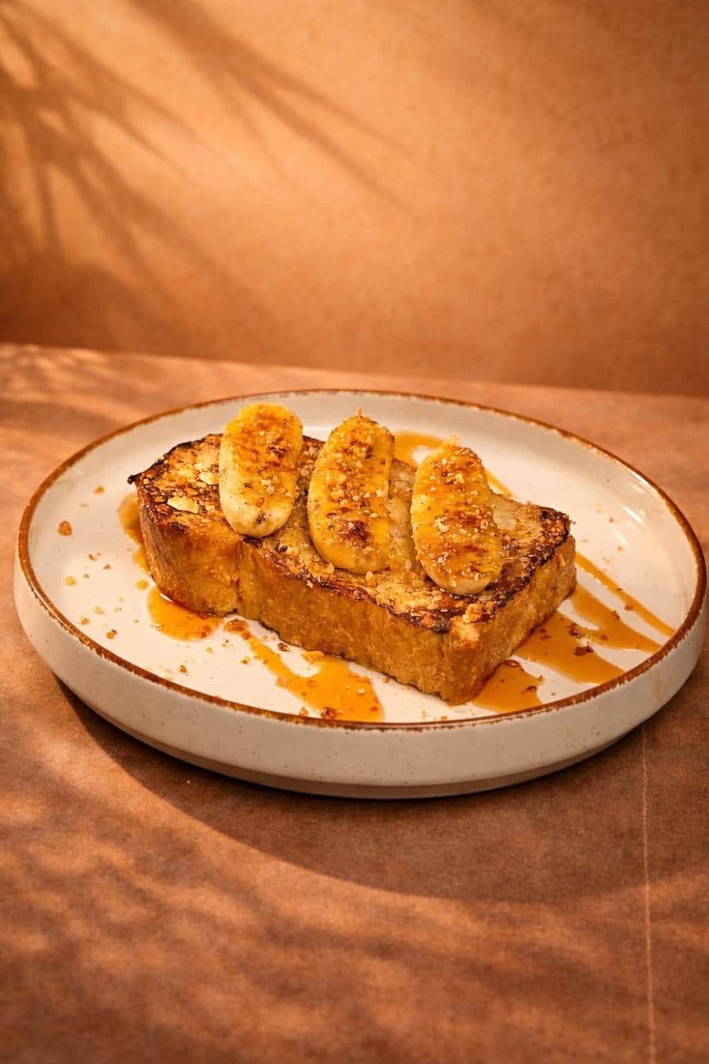 French toast with caramelised banana